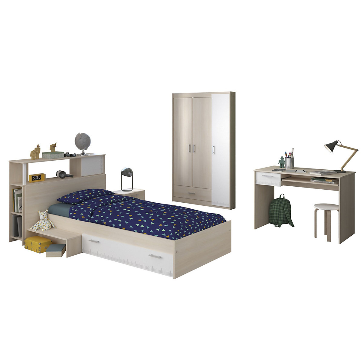 JUGENDZIMMER CHARLY 10 Kinderzimmer Set Komplett Möbel Modernes Design