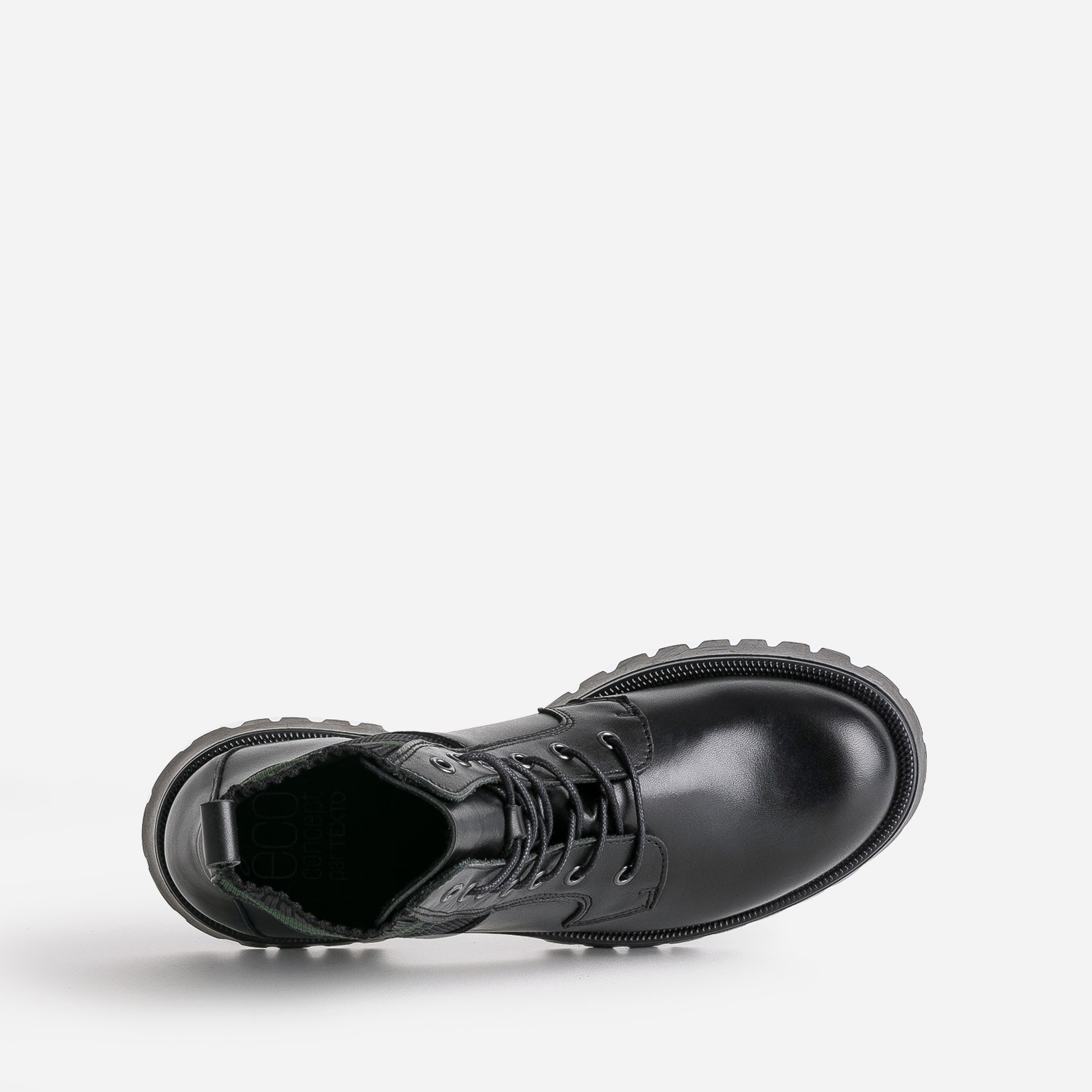 Boots à lacet TEXTO noir éco conçu cuir