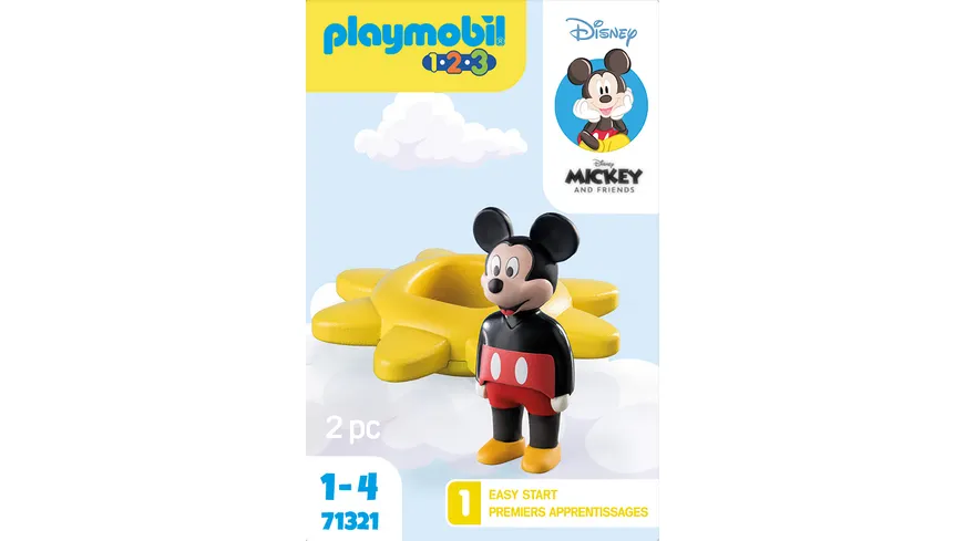 PLAYMOBIL 71321 1.2.3 & : Mickys Drehsonne mit Rasselfunktion