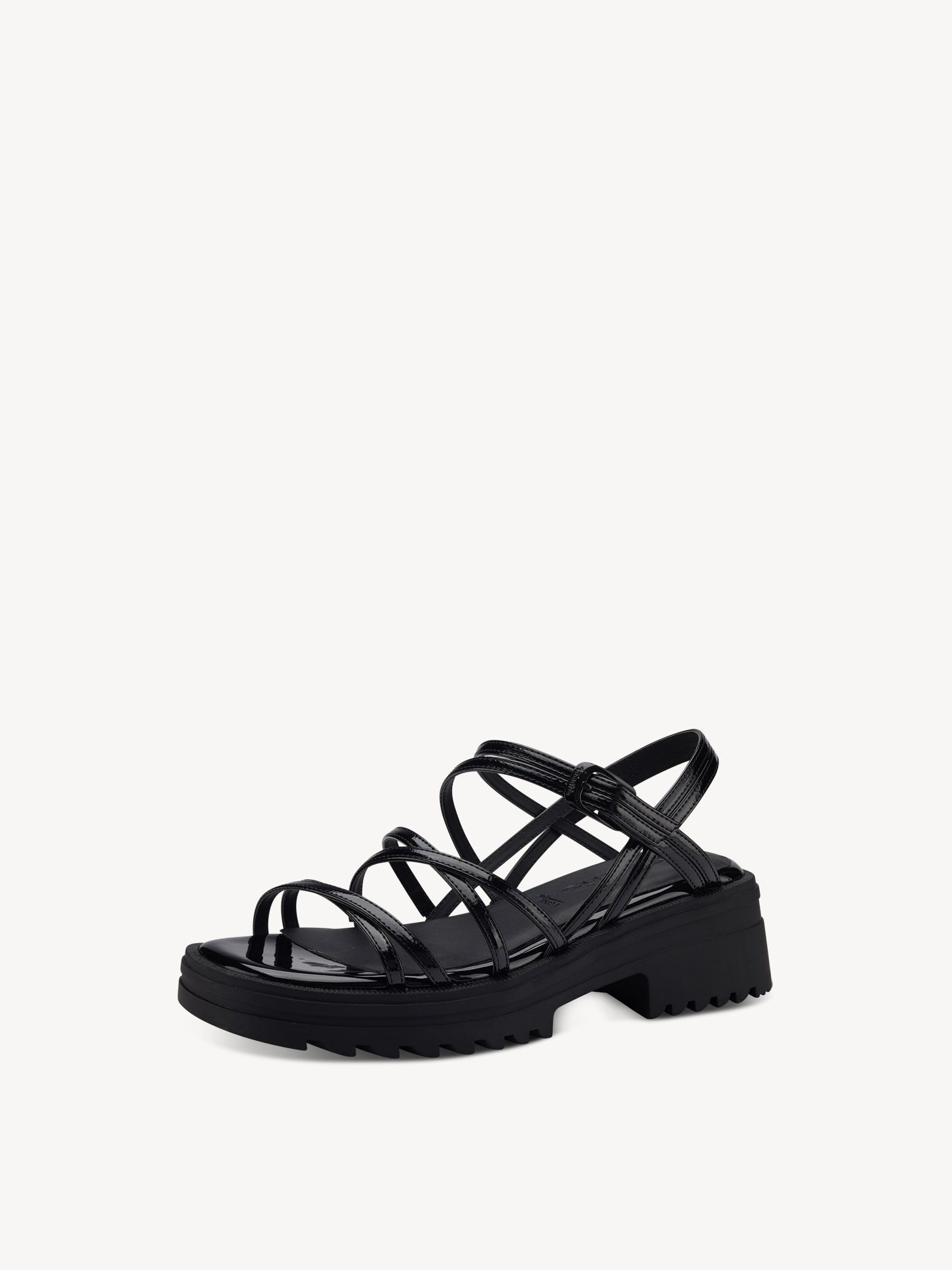 Sandale à talon - noir