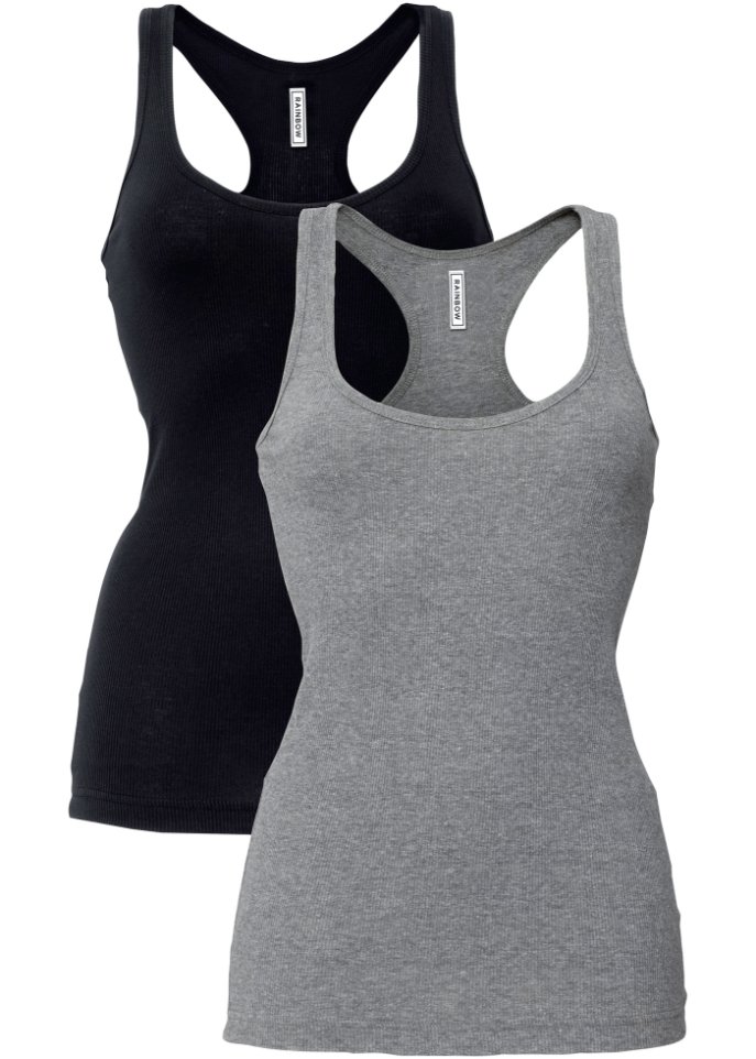 2er-Pack Ripp-Tanktop