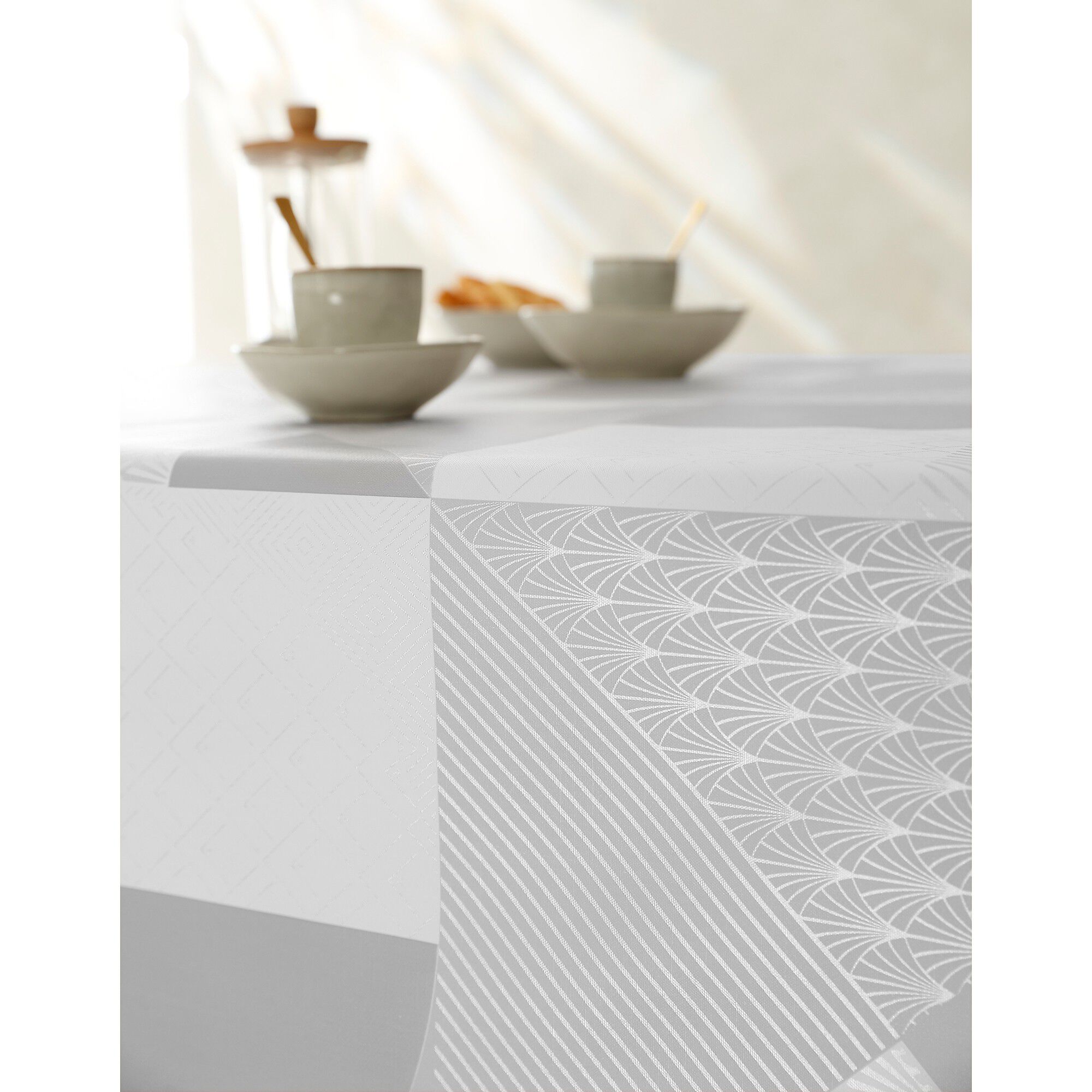Nappe toile cirée imprimé géométrique