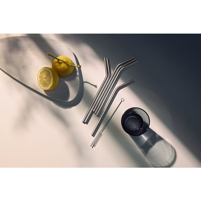 BaricTrinkhalm-Set aus Cromargan®, 24 cm, 6-teilig plus ReinigungsbÜrste