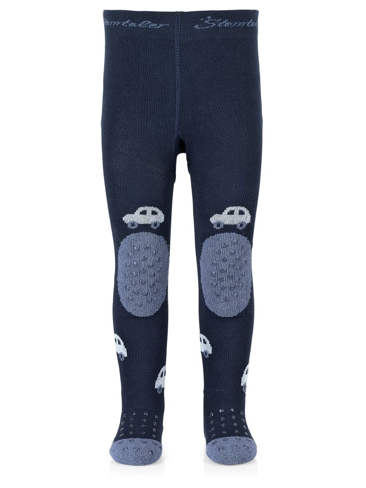 Sterntaler Krabbelstrumpfhose Auto in marineblau günstig kaufen