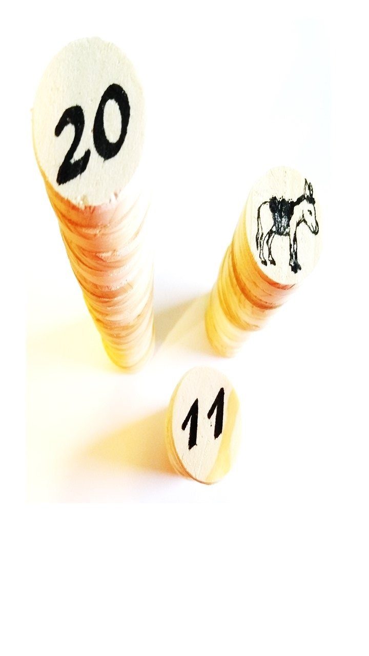 Prescher Spiel, Holzspiel, Familienspiel, Gesellschaftsspiel, Kinderspiel Das Stuhrer Eselspiel ~Oster Edition ~ 81 Spielsteine 2 - 6 Spieler