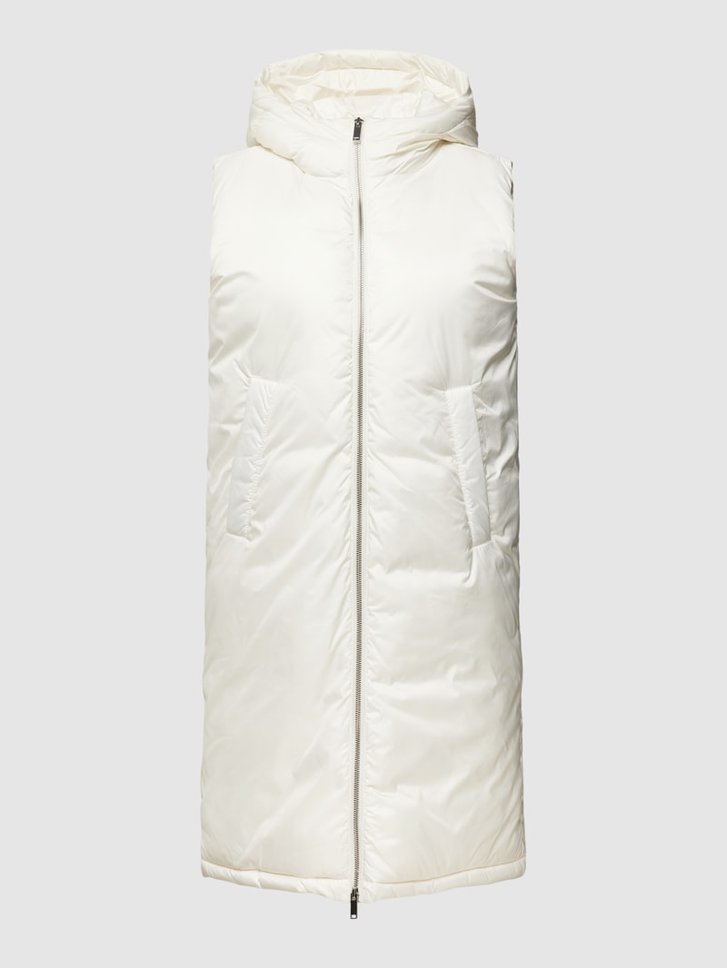 Weste mit Eingrifftaschen Modell 'PUFFER VEST' in offwhite