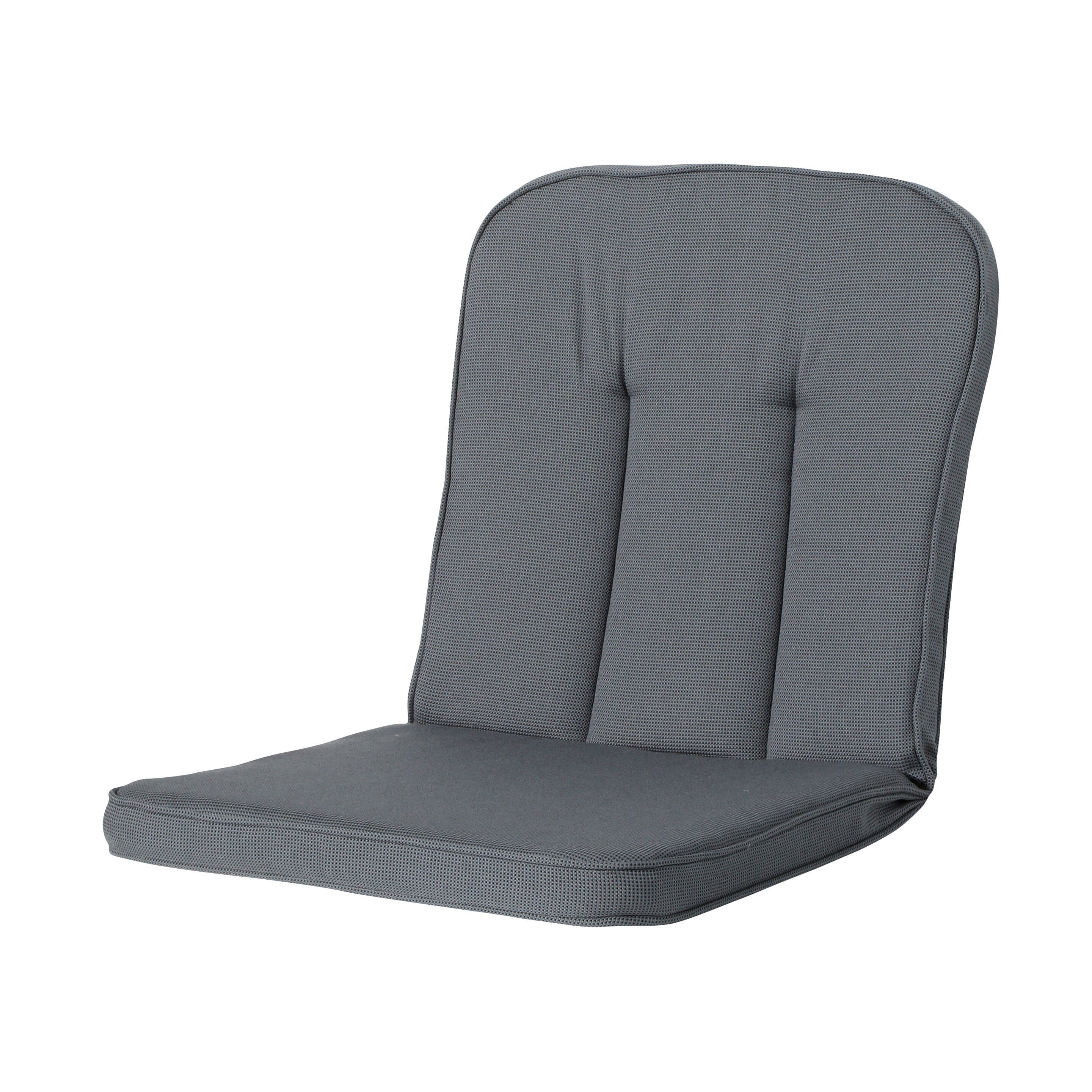 Madison Rib Grey 94x48 Kissen für niedrige Rückenlehne