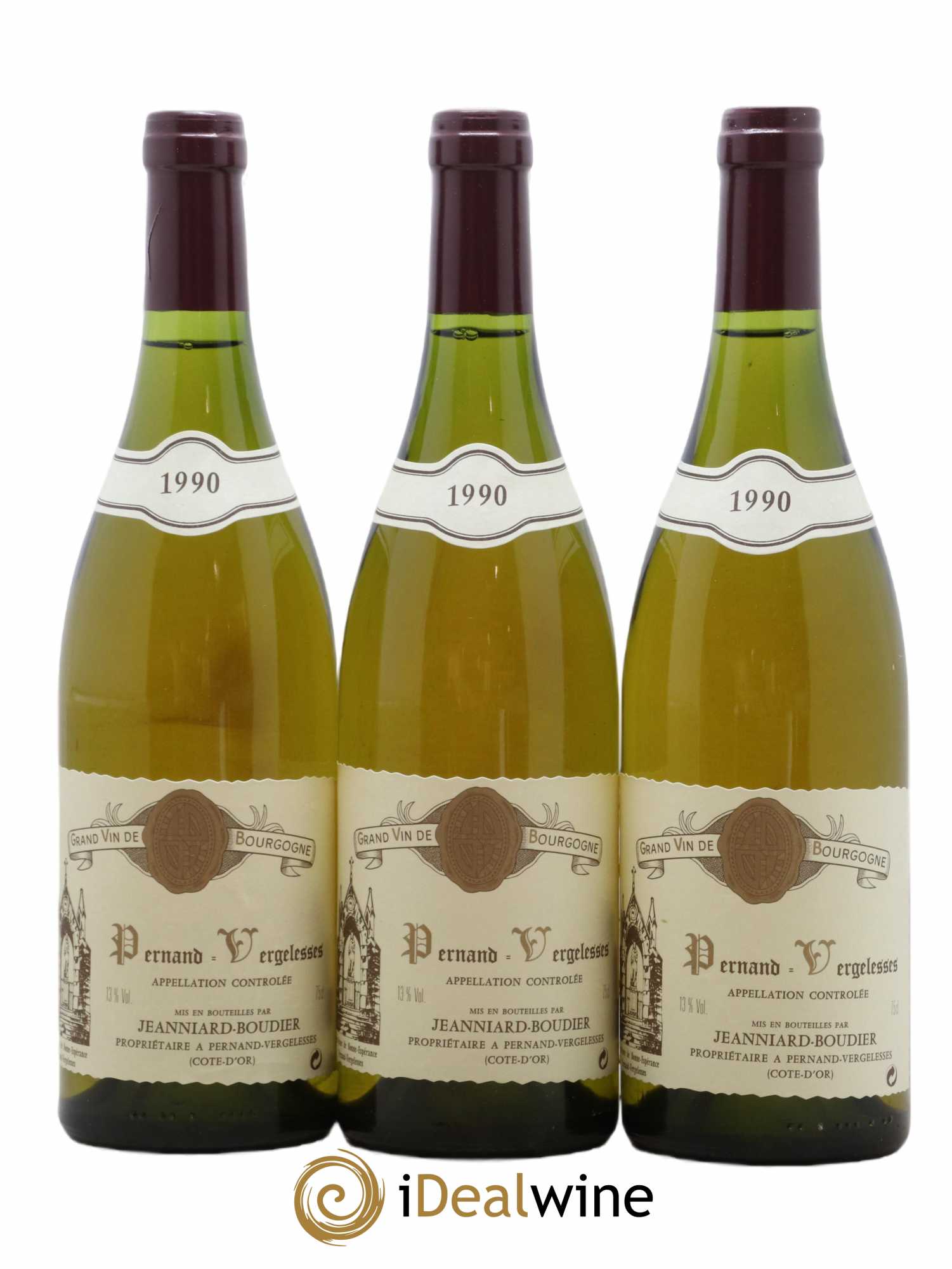 Pernand-Vergelesses Domaine Jeanniard Boudier 1990 - Lot de 6 Bouteilles