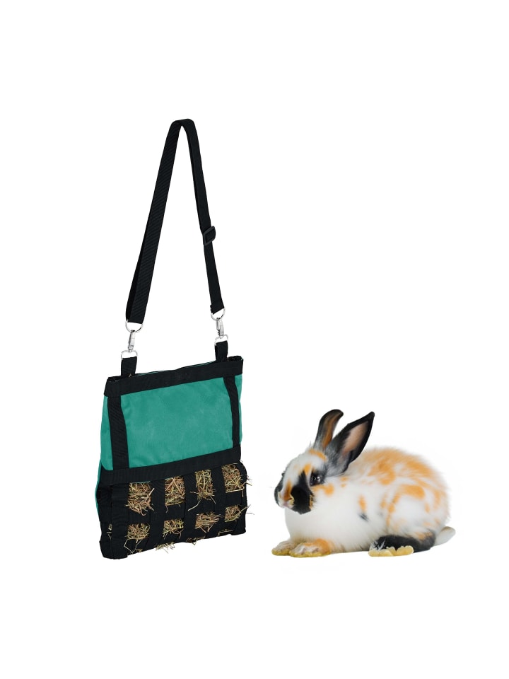 relaxdays Heutasche in Grün/ Schwarz - (B)30 x (H)30 cm günstig kaufen onesize
