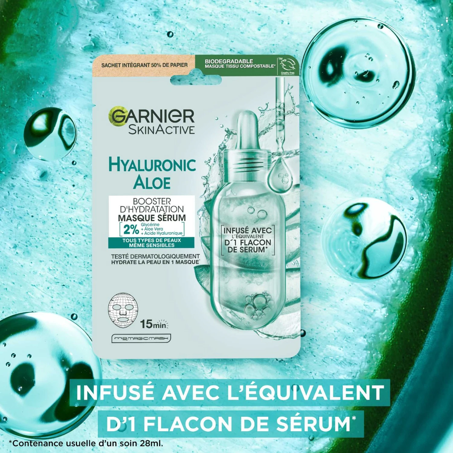 Garnier Hyaluronic Aloe Hydrating Booster szövetmaszk