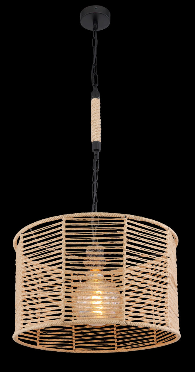 Globo Lighting - HALIA - Hängeleuchte Metall schwarz matt, 1x E27