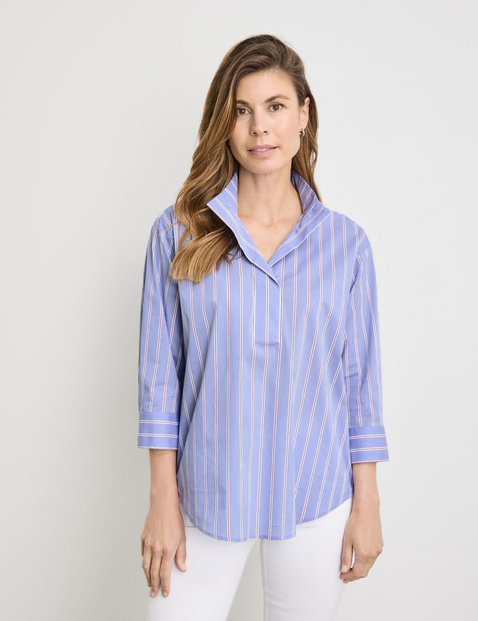 Gestreifte 3/4 Arm Bluse