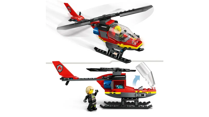 LEGO City 60411 Feuerwehrhubschrauber