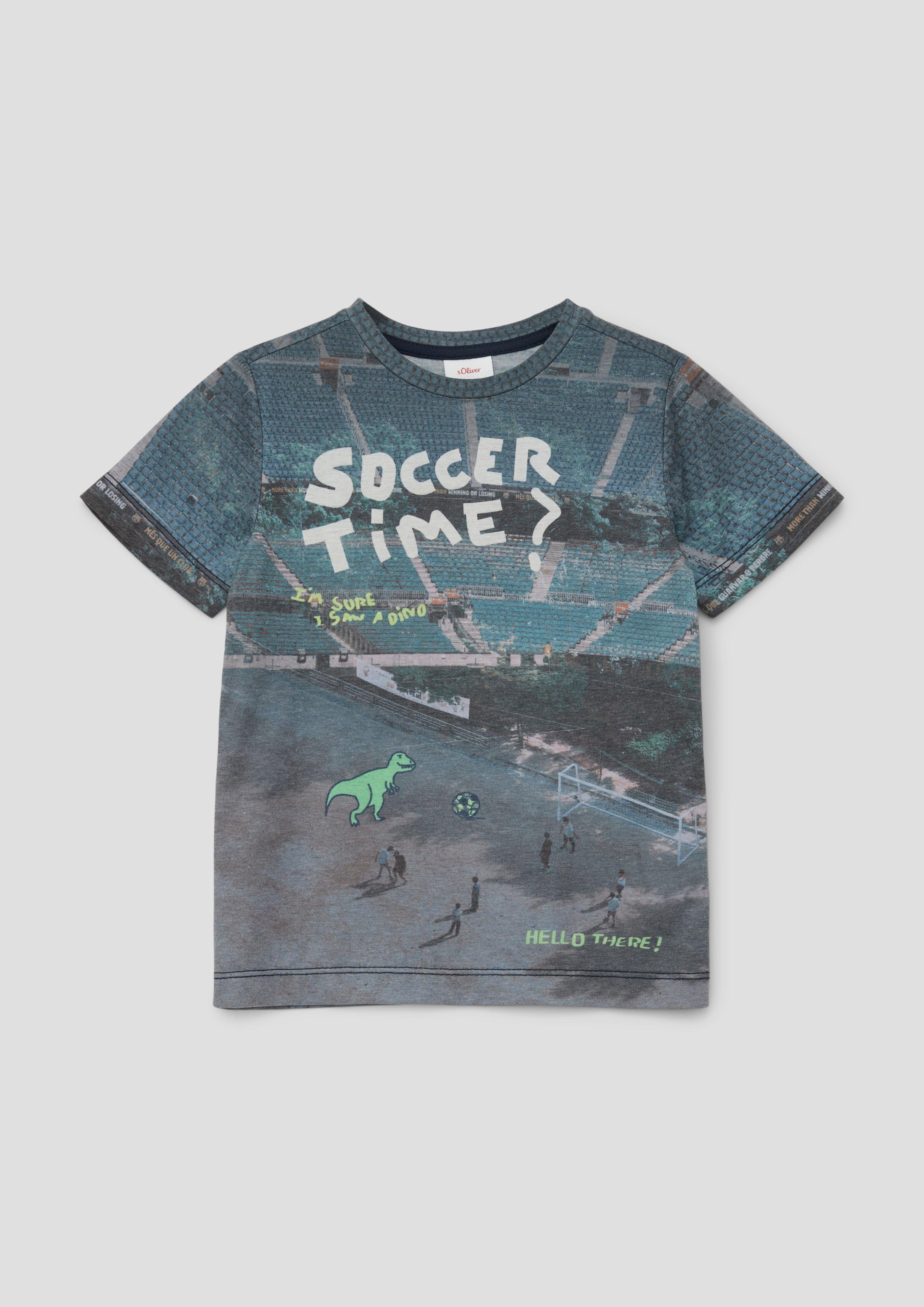 T-Shirt mit All-over-Print  2143102-00D0