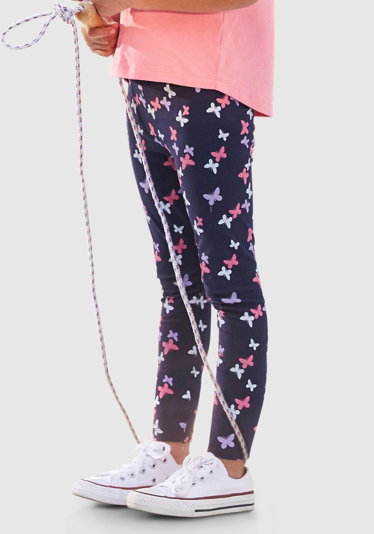 KIDSWORLD Leggings (Packung, 3er-Pack) mit unterschiedlichen Mustern und Farben