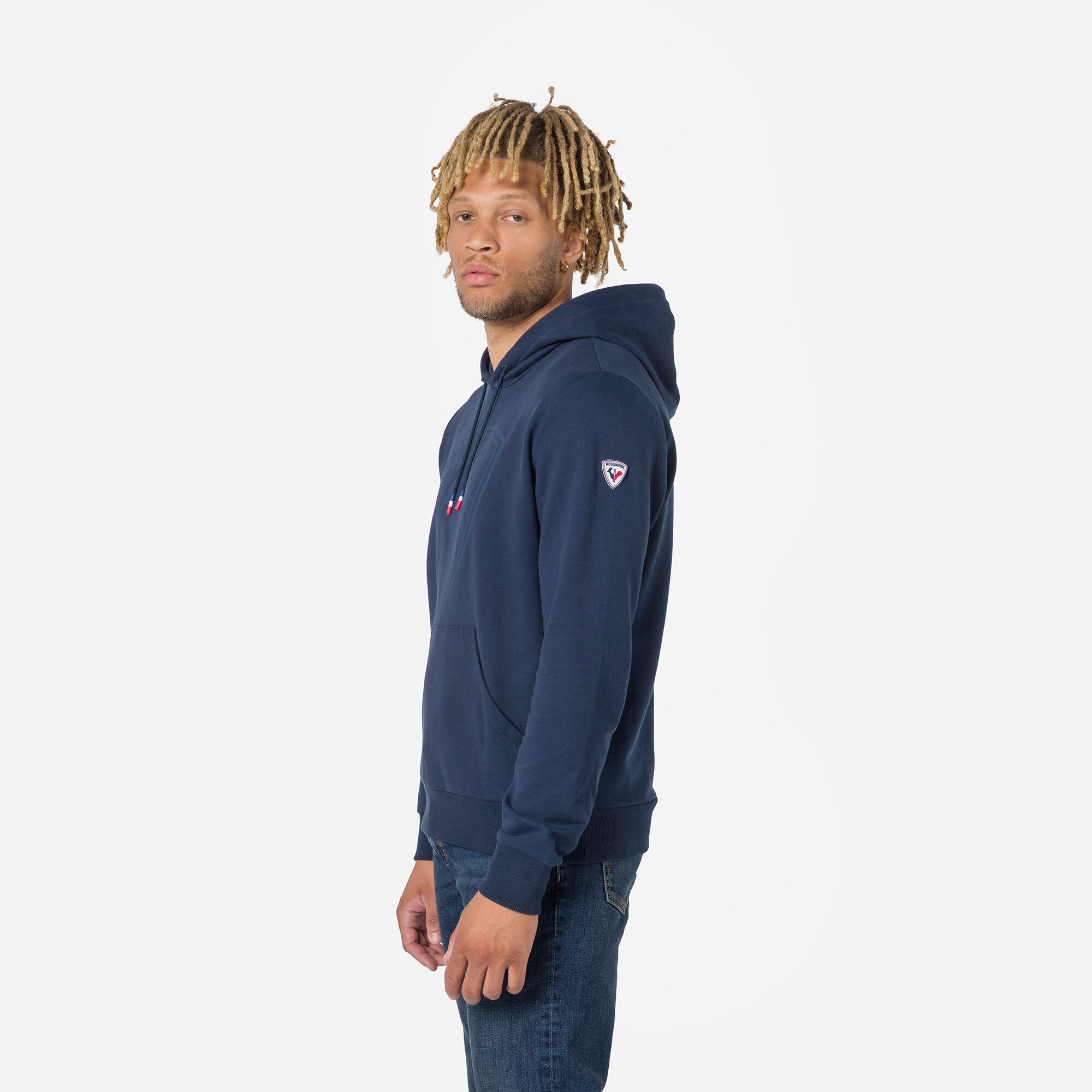 Sweat à capuche molletonné Logo Homme
