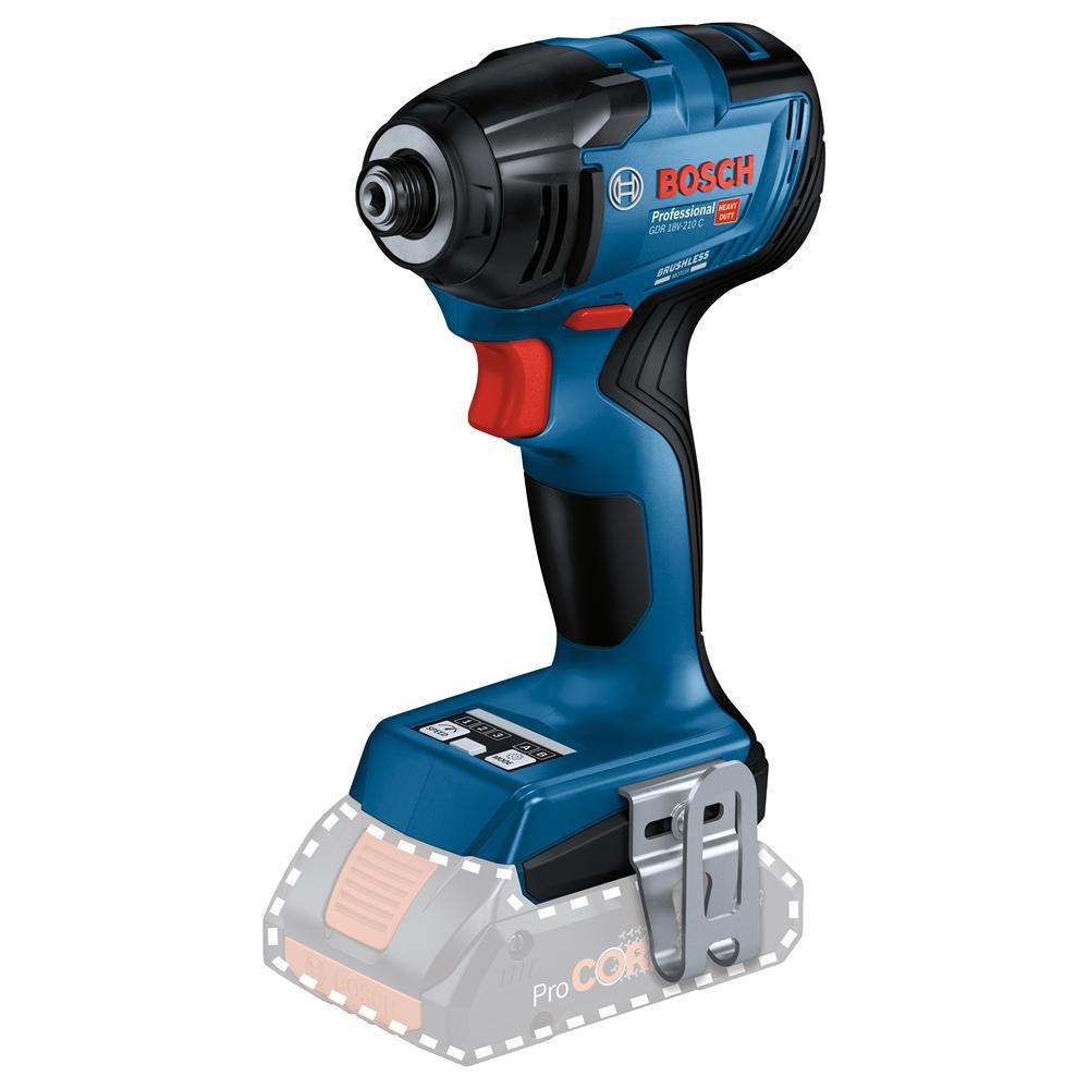 Bosch Blue 06019J0101 GDR 18V-210 C Ασύρματο Κρουστικό Κατσαβίδι 18 Volt χωρίς μπαταρίες και φορτιστή σε L-Boxx