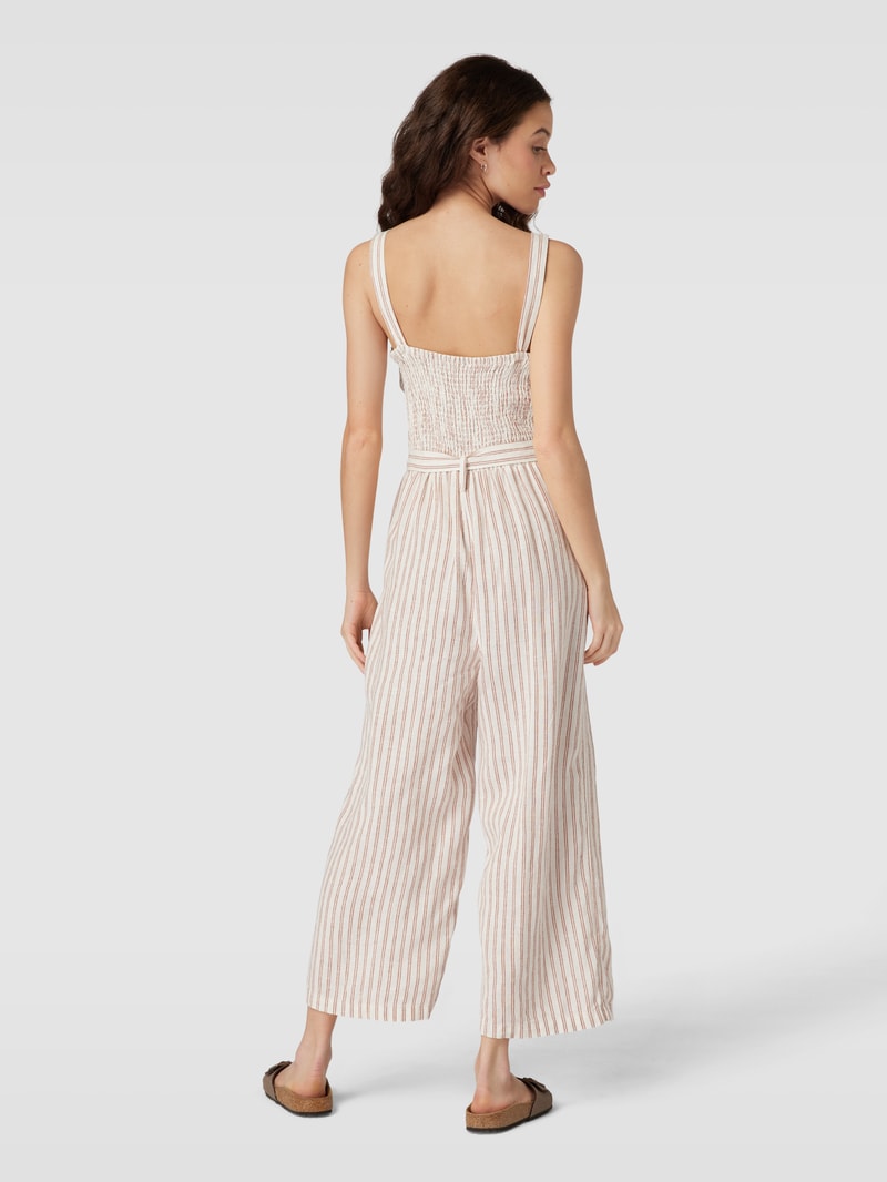 Jumpsuit mit Streifenmuster Modell 'CANYON' in sand
