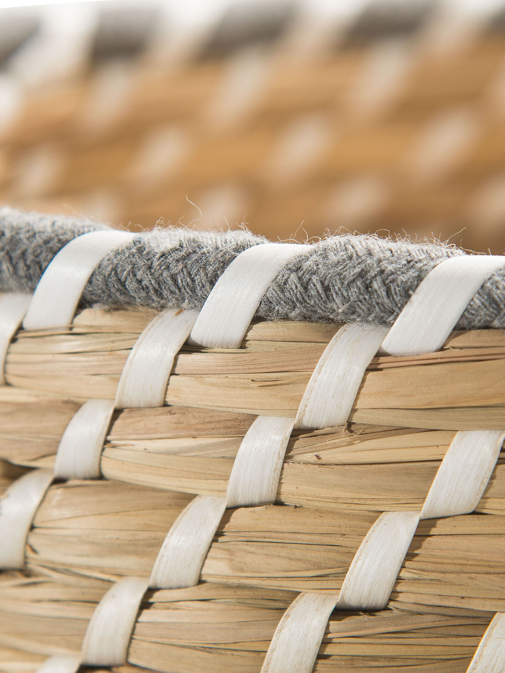Basket Rope Korb, Grau/Natur