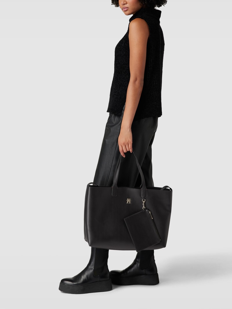 Shopper in Leder-Optik Modell 'ICONIC' in schwarz