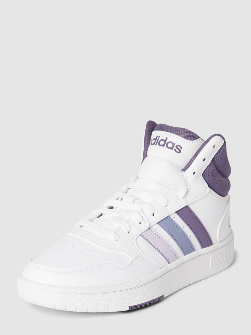 High Top Sneaker mit Label-Print in hellblau