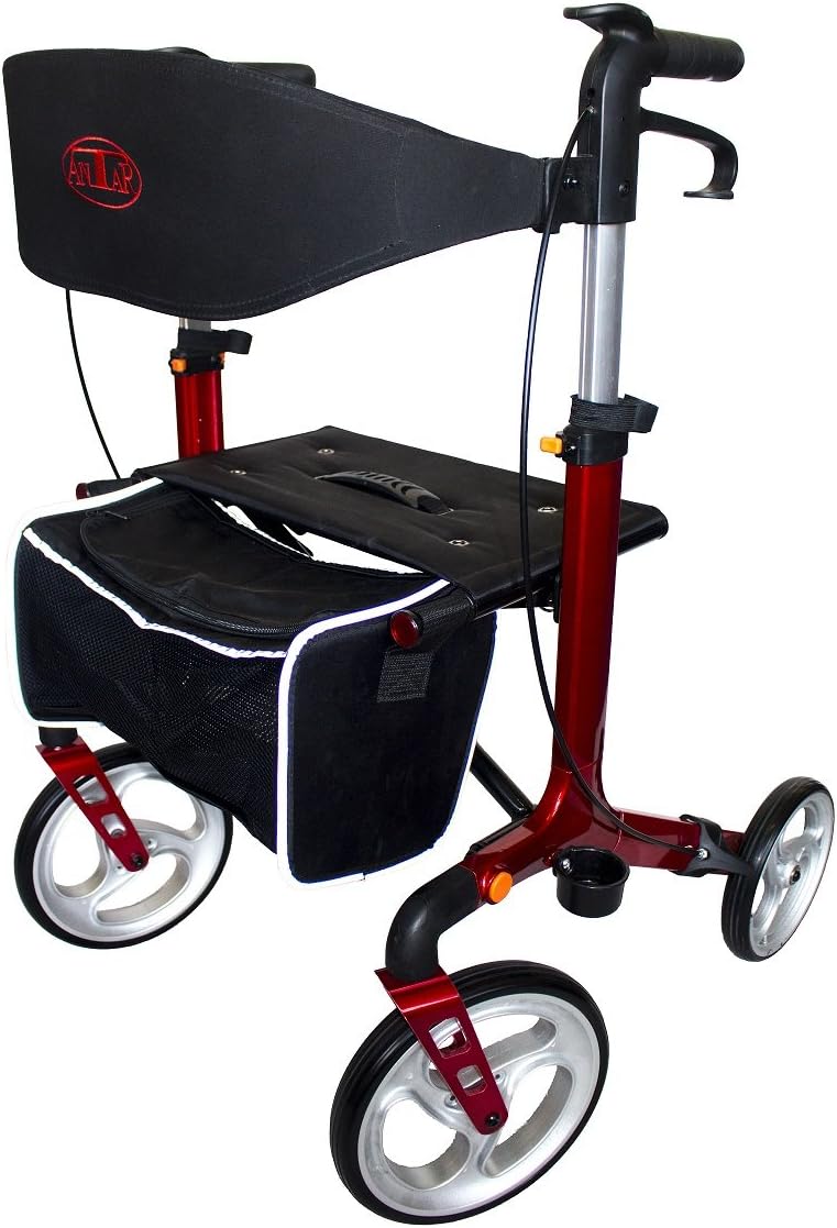 ANTAR Aluminium Premium Rollator AT51111 dunkelrot