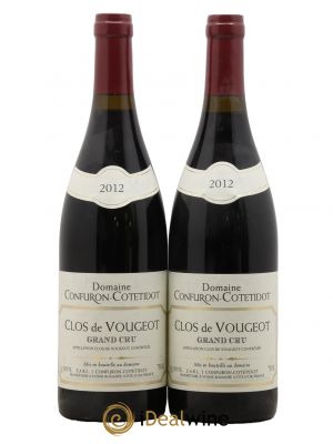 Clos de Vougeot Grand Cru Confuron-Cotetidot  2012 - Lot de 2 Bouteilles