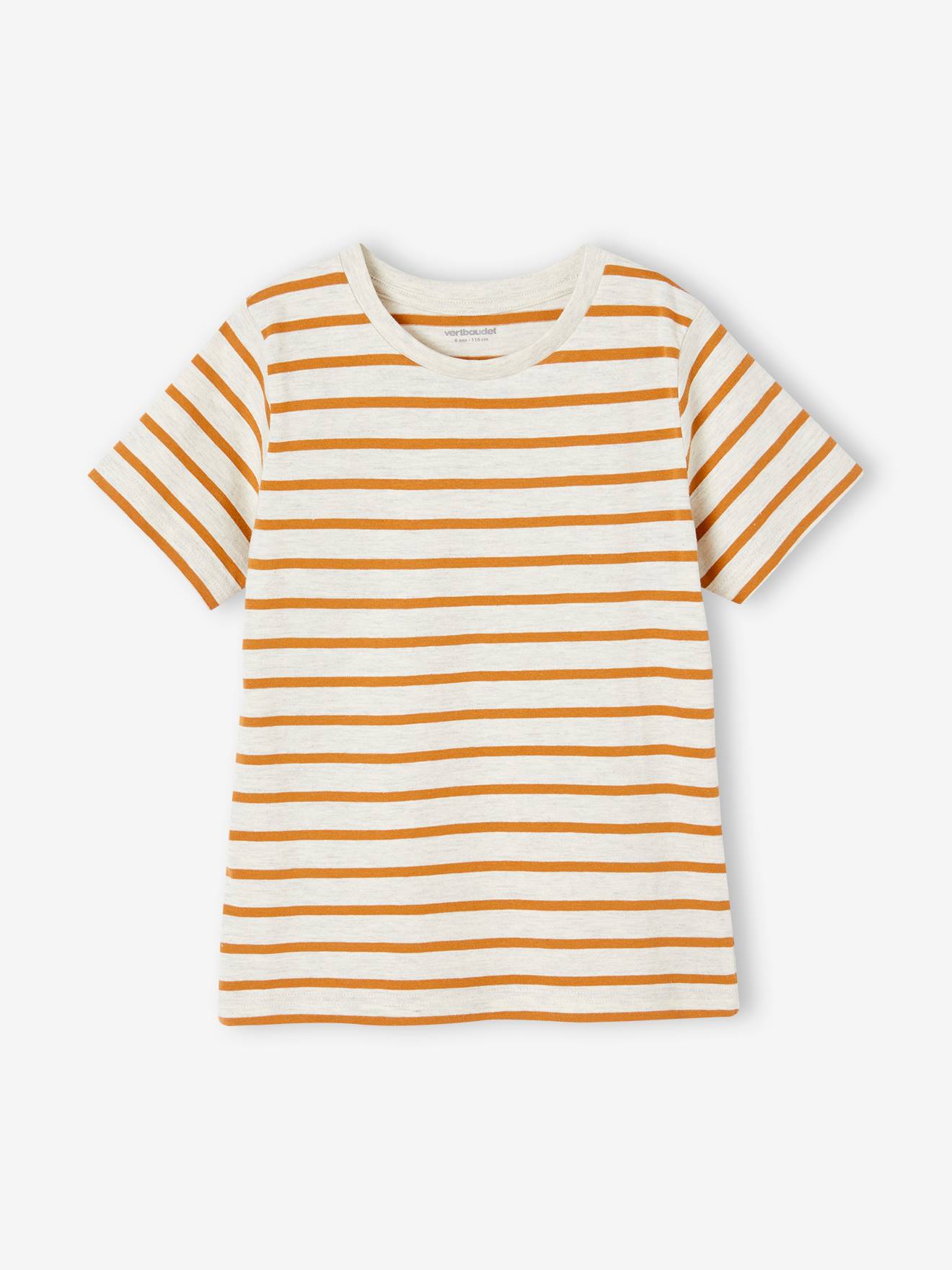 Vertbaudet 3er-Pack Jungen T-Shirts BASIC Oeko-Tex - cappuccino