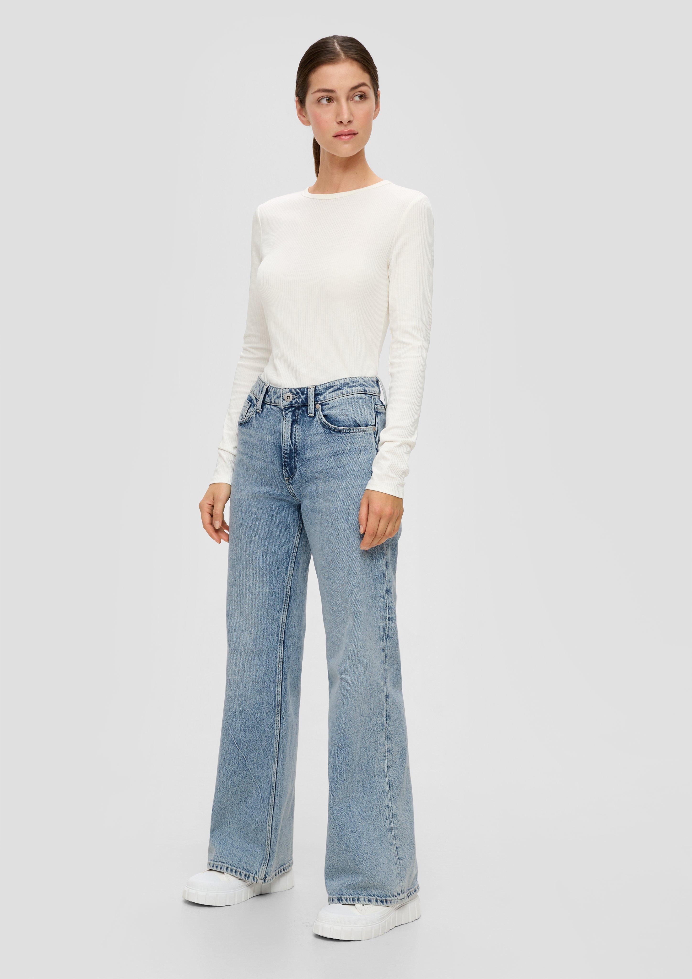 Jeans Catie / Slim Fit / High Rise / Wide Leg / Acid Wash  2140794-55Z2