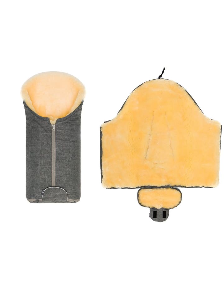 Zamboo Universal Lammfell-Fußsack für Babyschale & Babywanne in grau günstig kaufen onesize