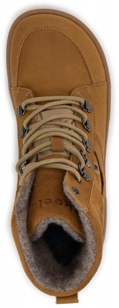 Koel bare |mid ~ Fox Leder Stiefel Wollfleece ~ Miel