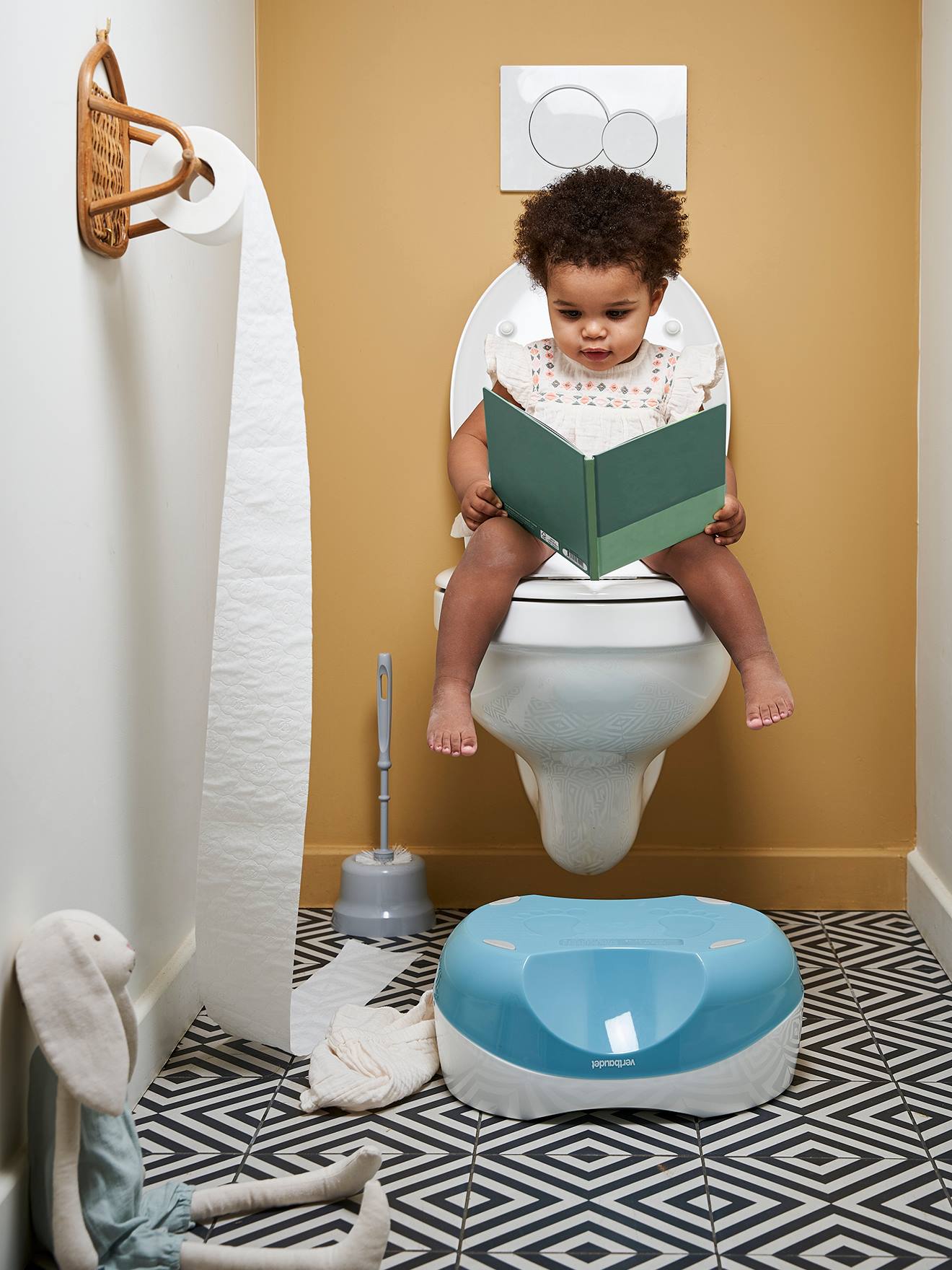 Vertbaudet Baby 3-in-1-Töpfchen - blau/weiß