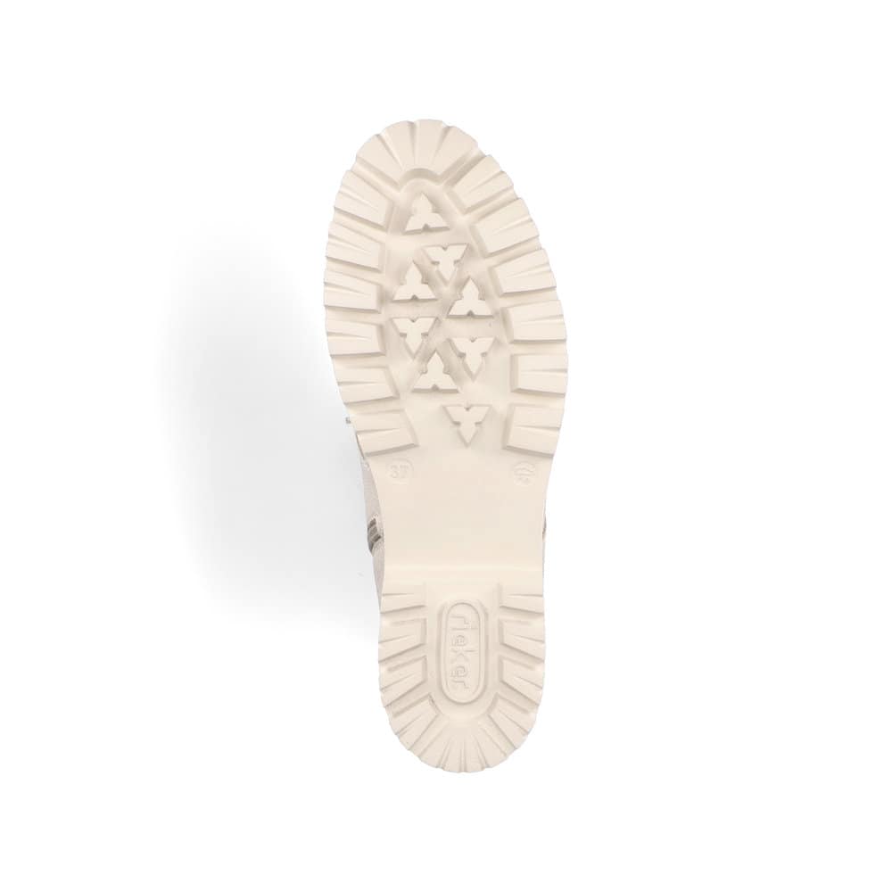 Rieker Damen Schnürstiefel cremebeige