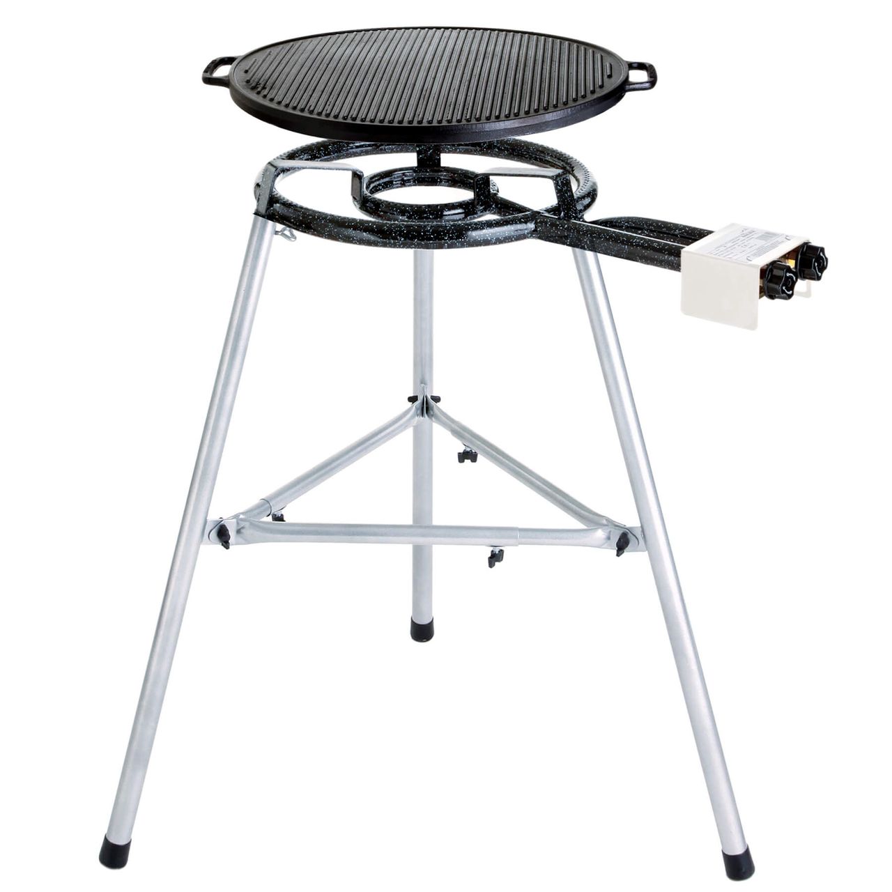 PaellaWorld International Paella World Paella-Grill-Set 2 inkl. Grillplatte aus Gusseisen