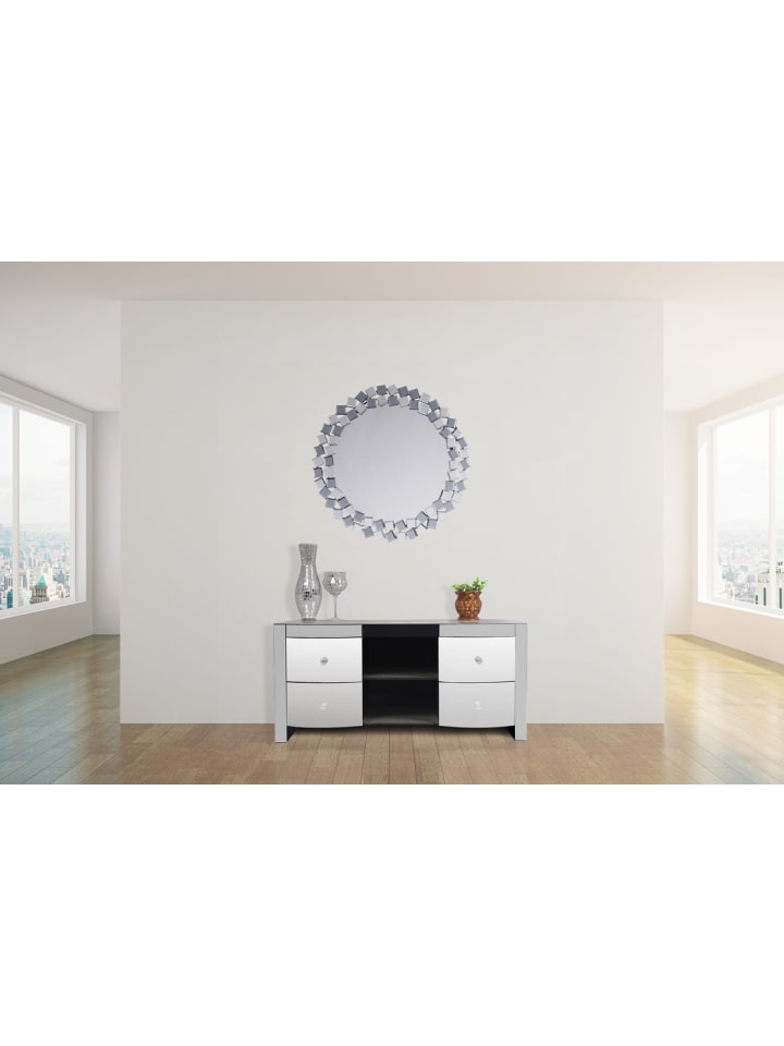 Kayoom Wandspiegel Rowena in Silber / Grau günstig kaufen onesize