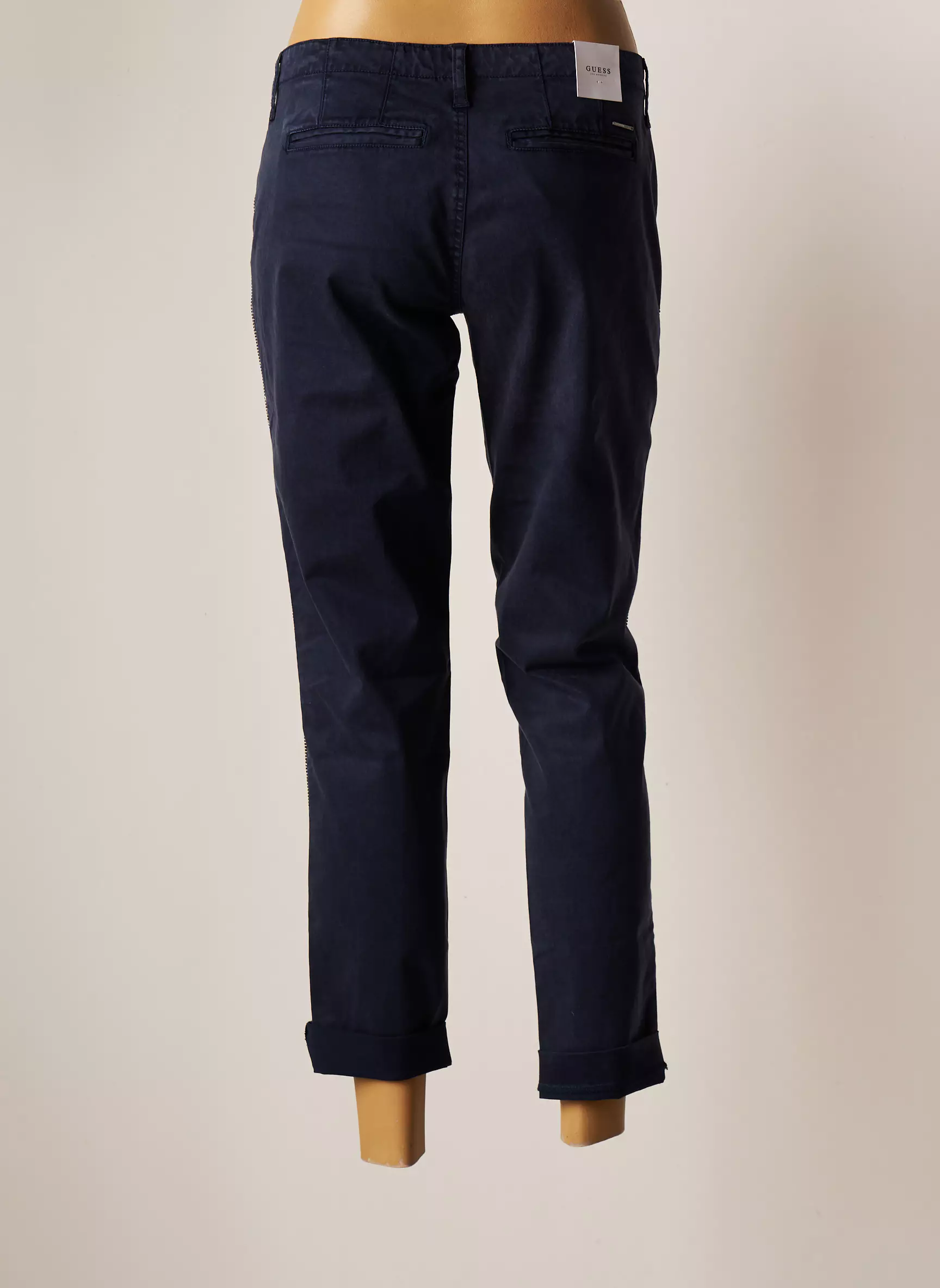 Guess Pantalons Chino Femme couleur bleu