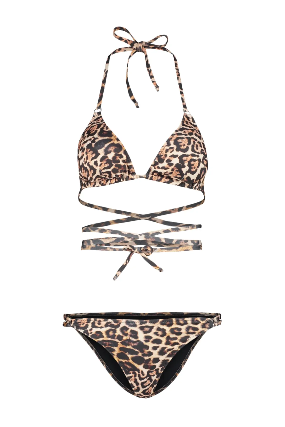 Trendyol Collection  Bikini-Set - Braun - Animal Print