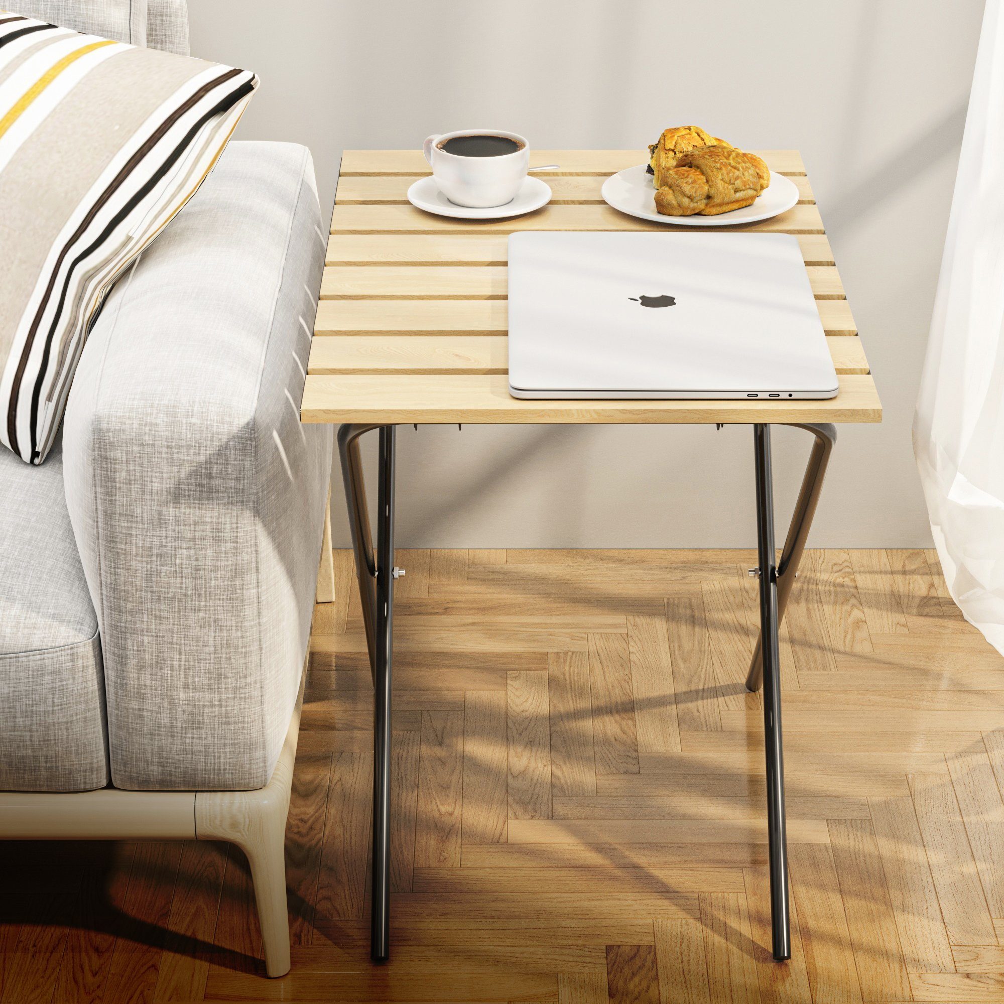 Moblix Klapptisch ESSEN klappbarer Tisch, All-In-One Klappmöbel für Balkon/Camping/Küche (Einzelmöbel, Einzelstück)