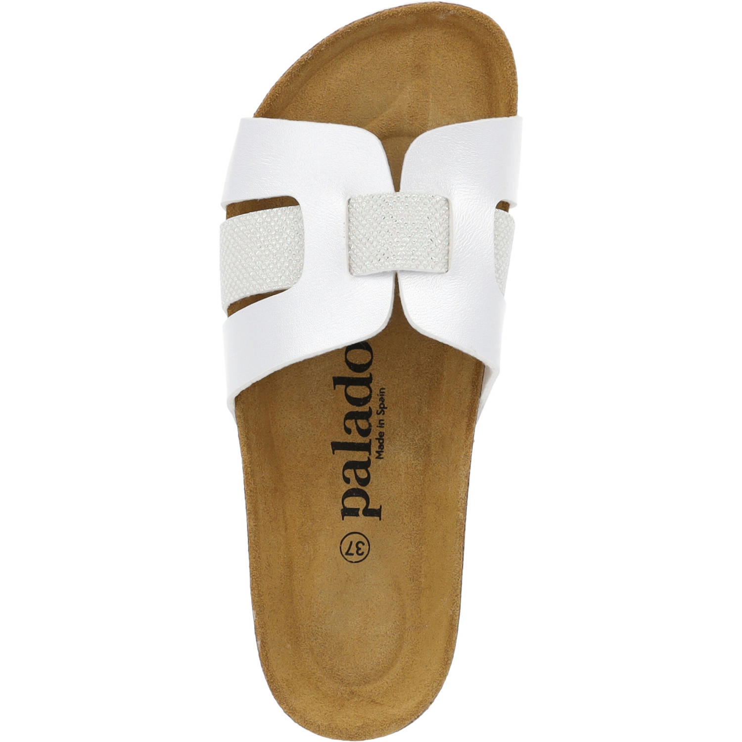 Palado Crisui, Pantoletten, Damen, Weiß Metallic