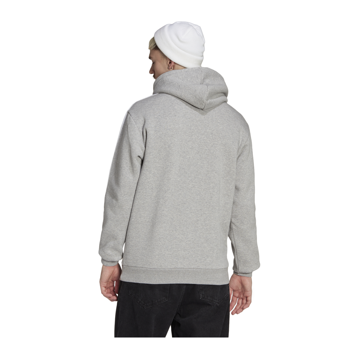 adidas 3 Stripes Hoody Grau