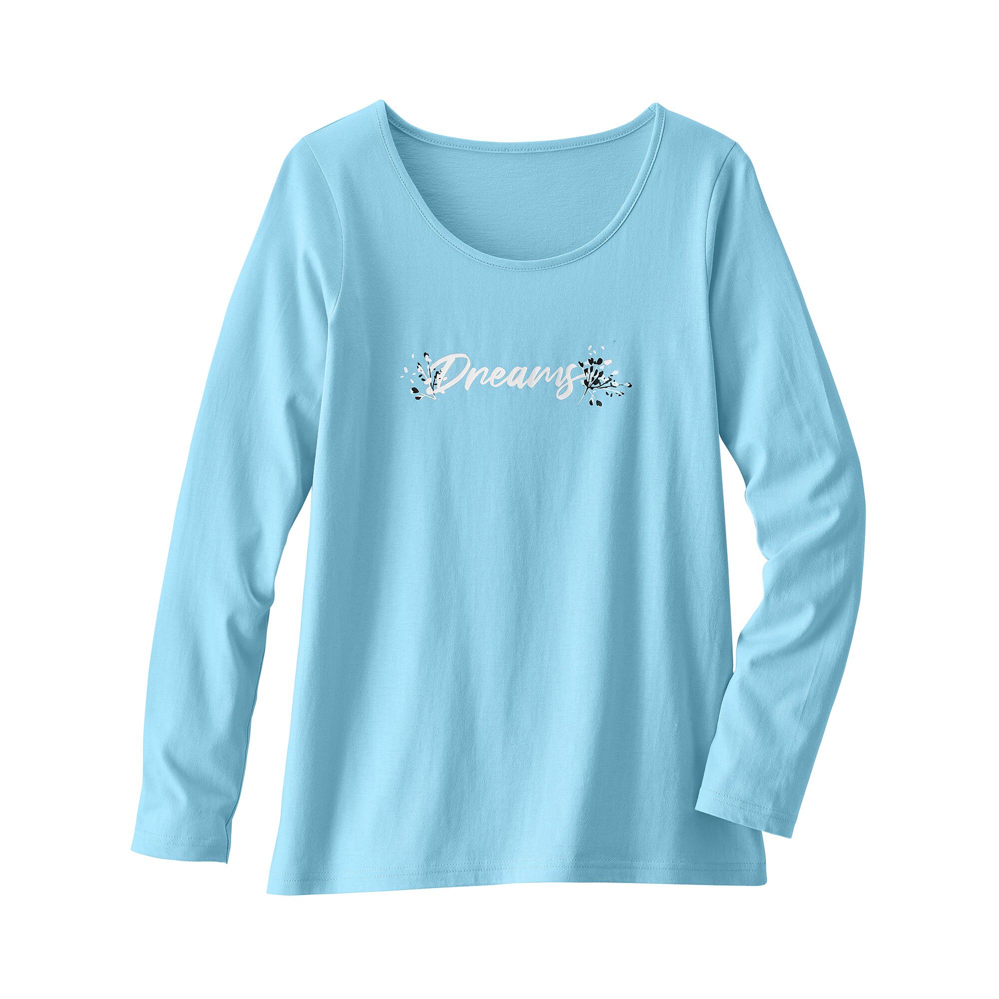 Tee-shirt manches longues – turquoise