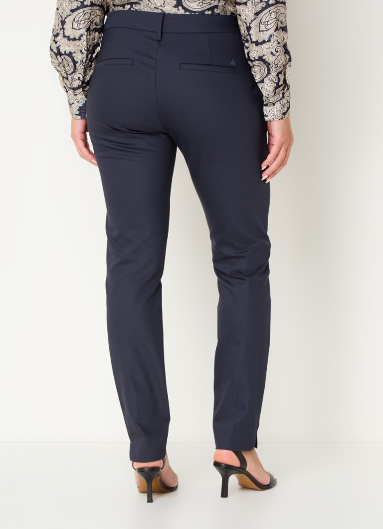 Pantaloni slim fit cu talie înaltă și buzunare laterale Mos Mosh MMAbbey