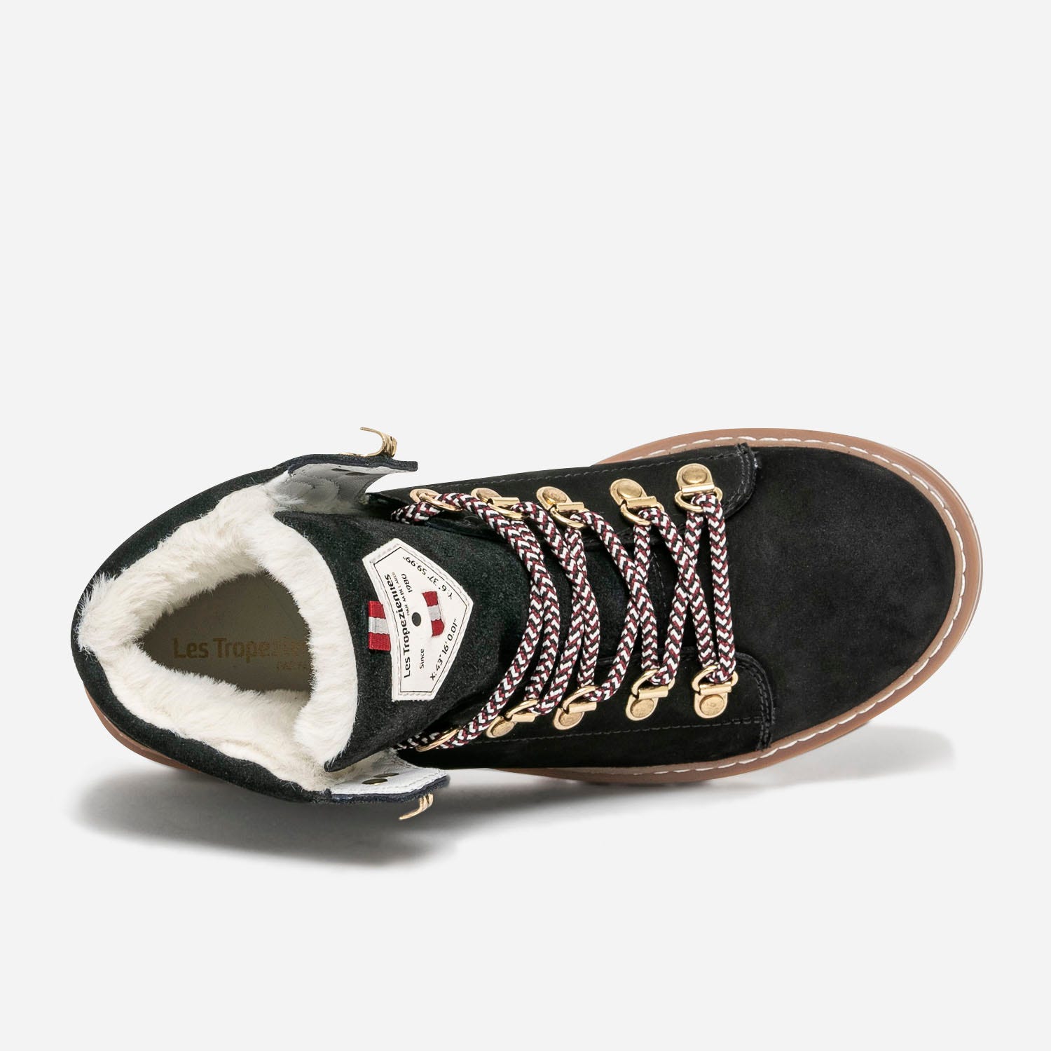 Boots à lacet LES TROPEZIENNES par M.Belarbi noires en nubuck