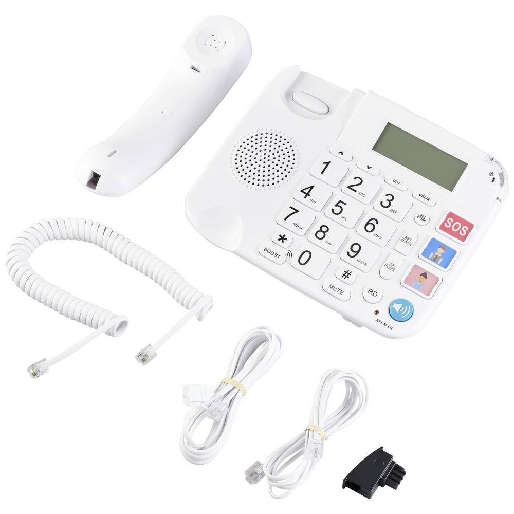 Renkforce Telefon mit Anruferanzeige Kabelgebundenes Telefon (Freisprechen)