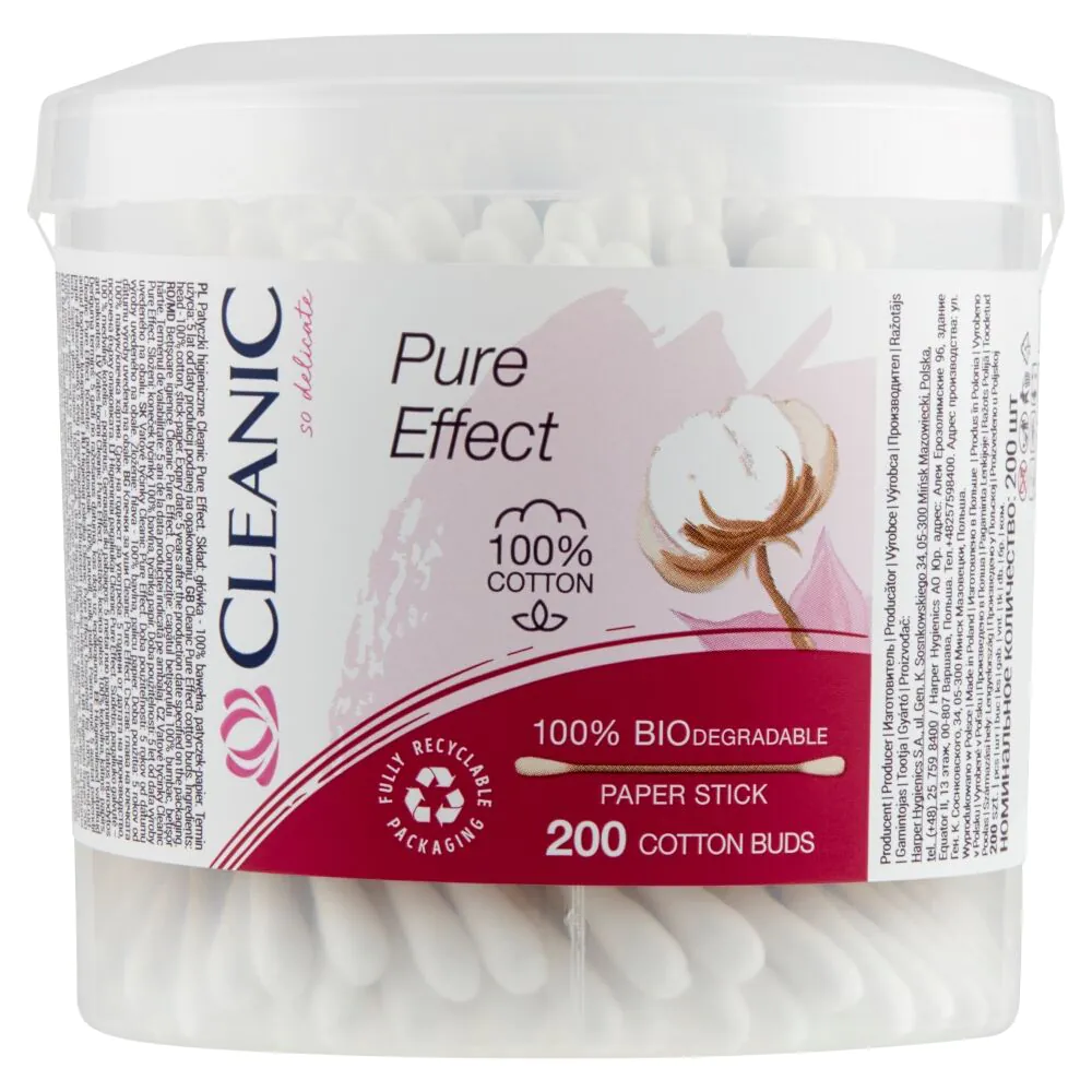 Cleanic Pure Effect округли хигијенски штапићи