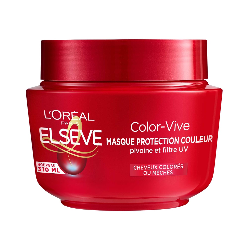 L'Oréal Paris Elseve Color-Vive Masque protection couleur enrichi en pivoine et filtre uv