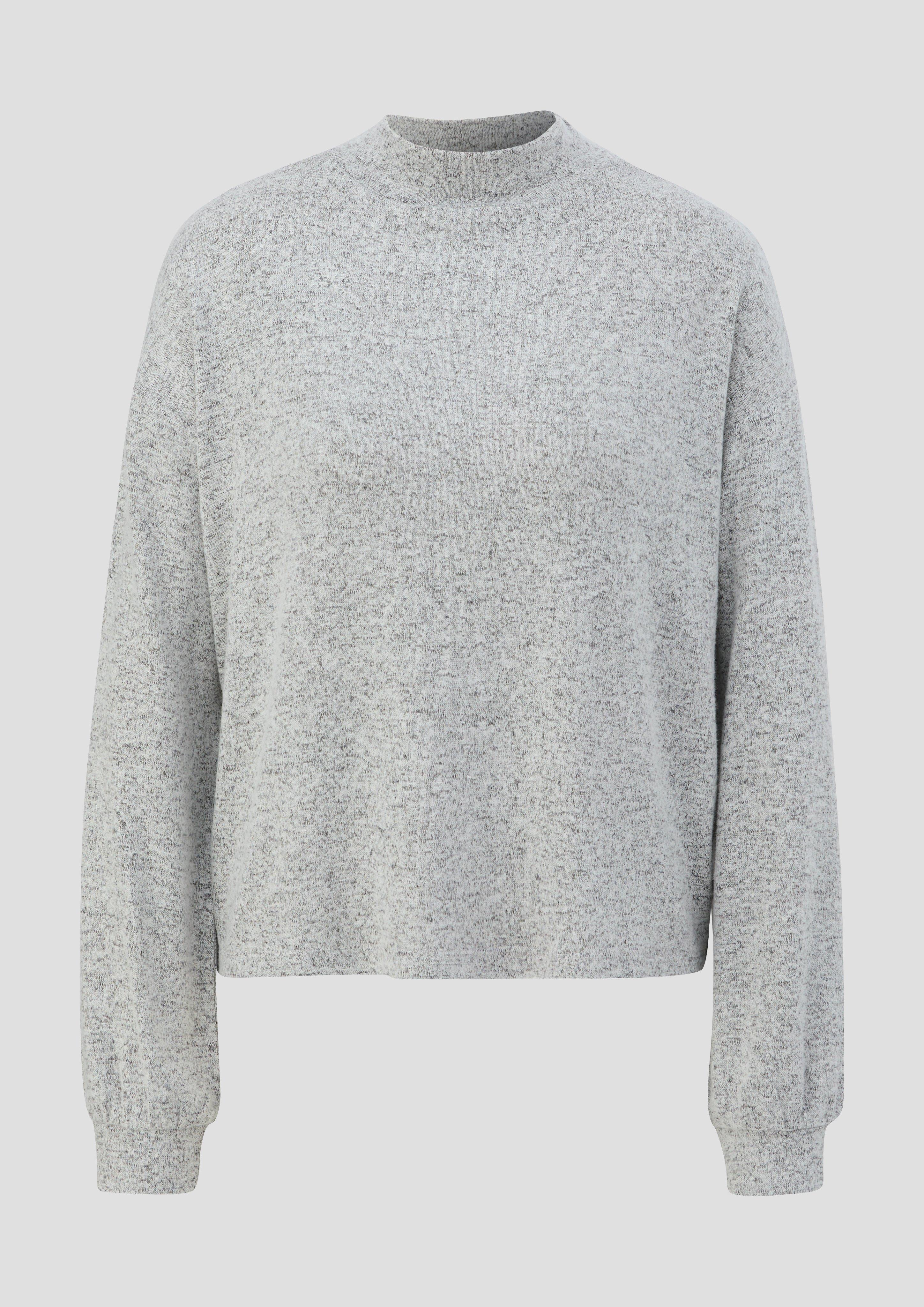 Aufgerautes Longsleeve aus Viskosestretch  2135412-9400