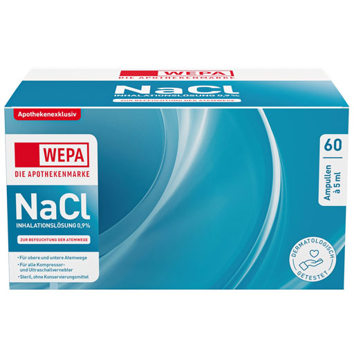 WEPA Inhalationslösung NaCl 0,9%  60X5 ml  Inhalationslösung