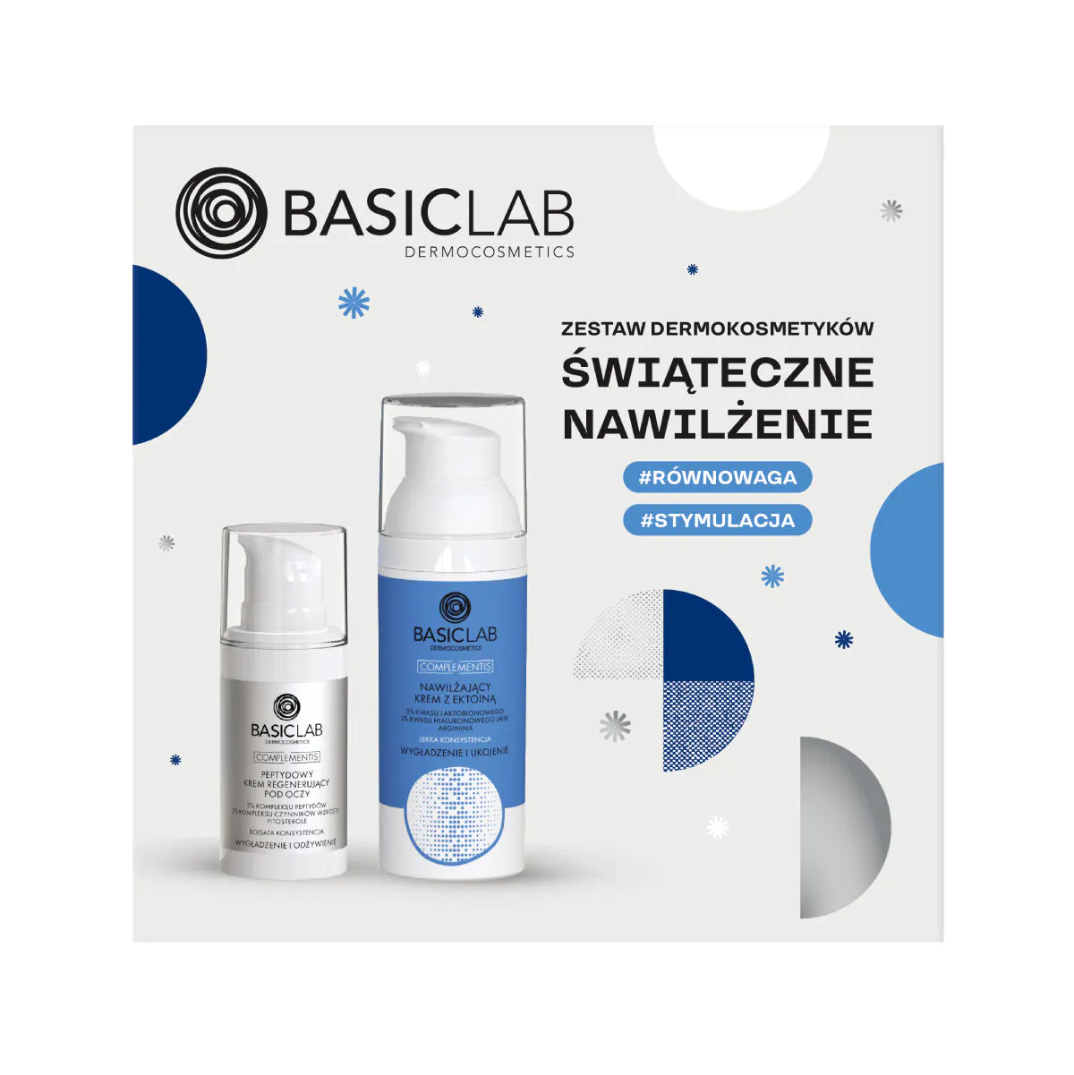„Basiclab Dermocosmetics“ kalėdinis drėkinamasis dermocosmetikos rinkinys