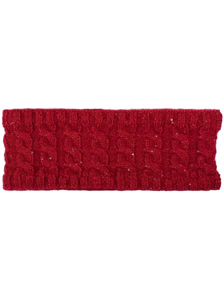 styleBREAKER Strick Stirnband in Rot günstig kaufen onesize
